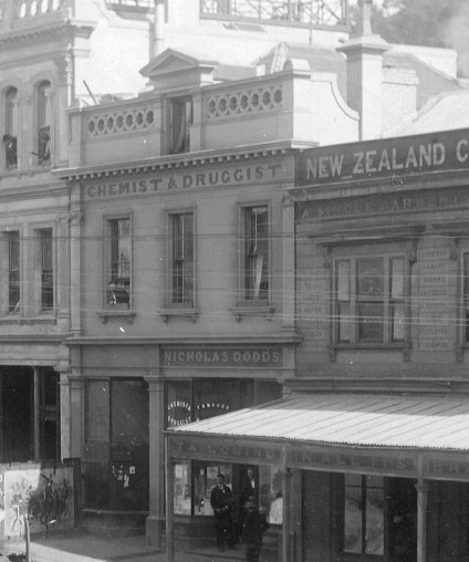 Detail from photograph by D.A. De Maus taken in March 1900. Ref: Port Chalmers Museum.