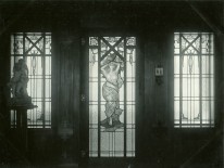 Front door and windows. C.M. Collins photographer.